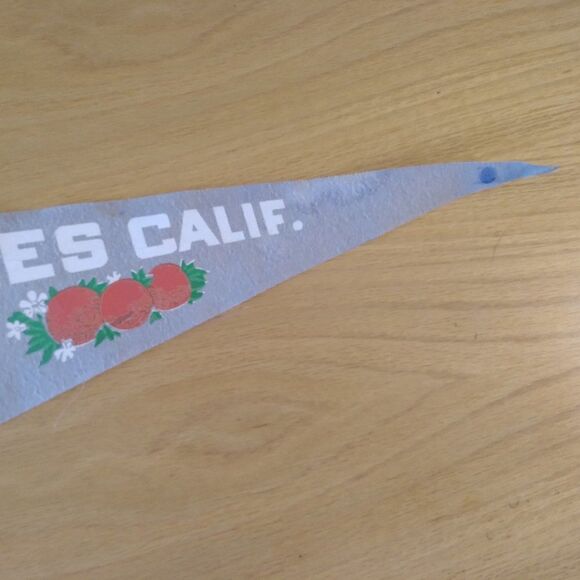 Vintage 60s Los Angeles California Pennant Flag - Picture 4 of 7